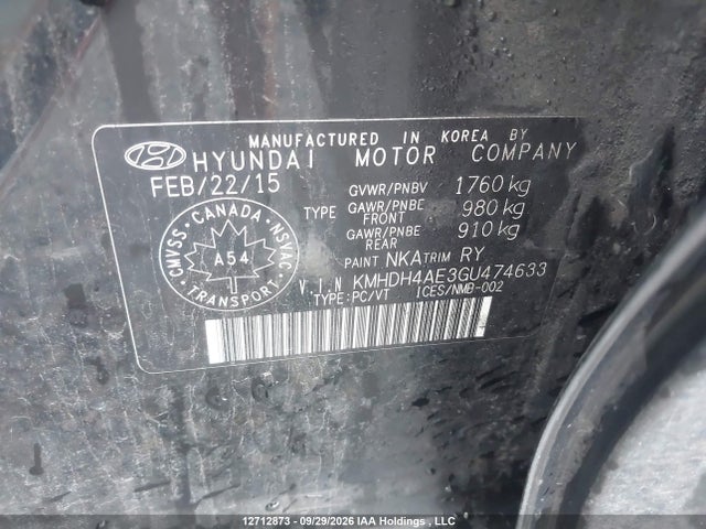 Aukcja sprzedaży 2016 Hyundai Elantra Sport Appearance, vin: KMHDH4AE3GU474633, numer aukcji: 12712873