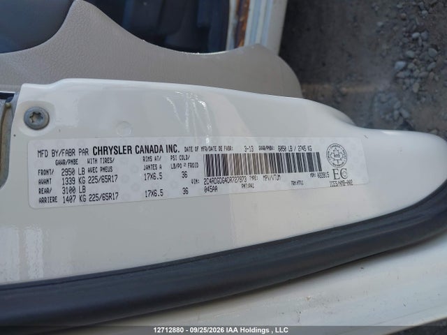 Aukcja sprzedaży 2013 Dodge Grand Caravan Crew, vin: 2C4RDGDG4DR727973, numer aukcji: 12712880