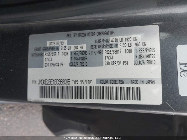 Mazda Cx-5 Gx 2014 JM3KE2BE1E0368085 Image 9