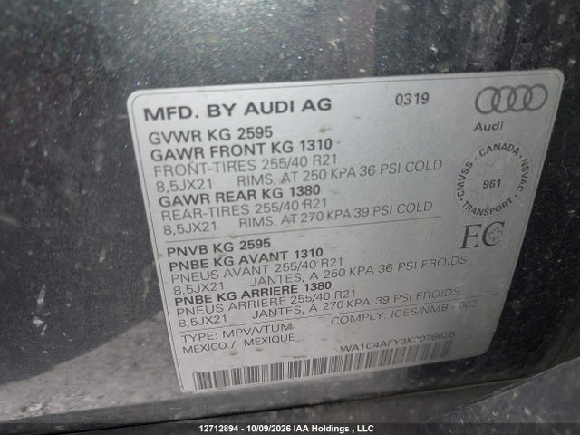 Audi Sq5 3.0t Technik 2019 WA1C4AFY3K2076625 Image 9