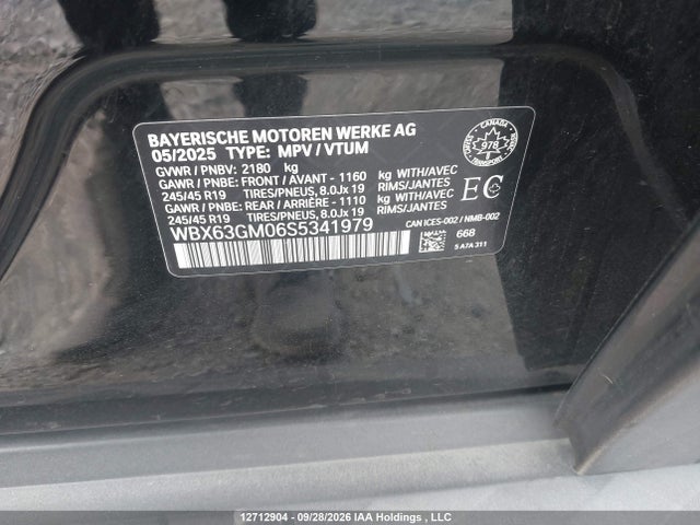Продаж на аукціоні авто 2025 Bmw X2 Xdrive28i, vin: WBX63GM06S5341979, номер лоту: 12712904