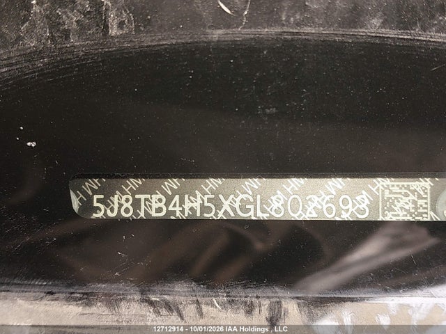 Продаж на аукціоні авто 2016 Acura Rdx Tech Package, vin: 5J8TB4H5XGL802693, номер лоту: 12712914