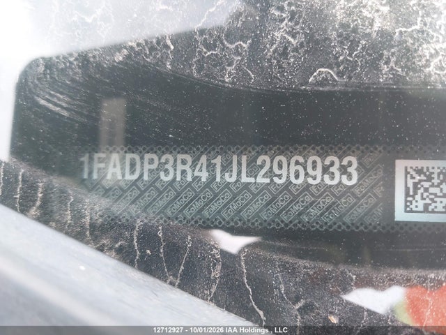 Продажа на аукционе авто 2018 Ford Focus, vin: 1FADP3R41JL296933, номер лота: 12712927