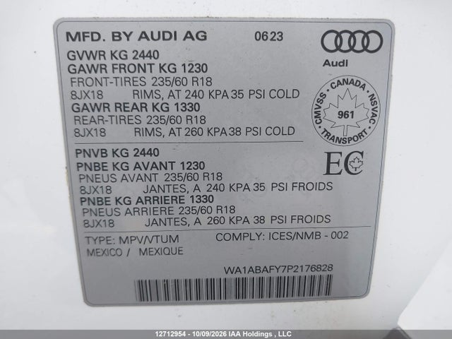 Audi Q5 2023 WA1ABAFY7P2176828 Image 19