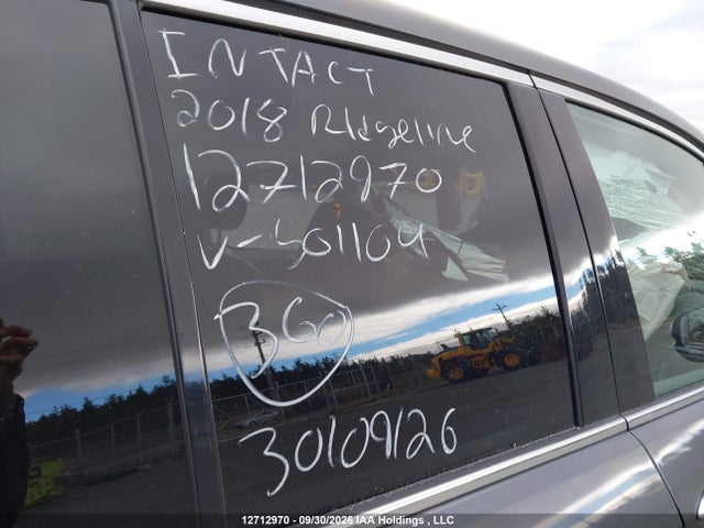 2018 Honda Ridgeline Touring მანქანა იყიდება აუქციონზე, vin: 5FPYK3F7XJB501104, აუქციონის ნომერი: 12712970