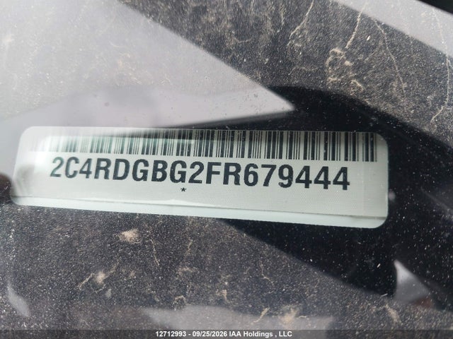 2015 Dodge Grand Caravan Se მანქანა იყიდება აუქციონზე, vin: 2C4RDGBG2FR679444, აუქციონის ნომერი: 12712993