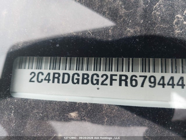 2015 Dodge Grand Caravan Se მანქანა იყიდება აუქციონზე, vin: 2C4RDGBG2FR679444, აუქციონის ნომერი: 12712993