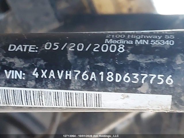 2008 Polaris Ranger Rzr მანქანა იყიდება აუქციონზე, vin: 4XAVH76A18D637756, აუქციონის ნომერი: 12713064