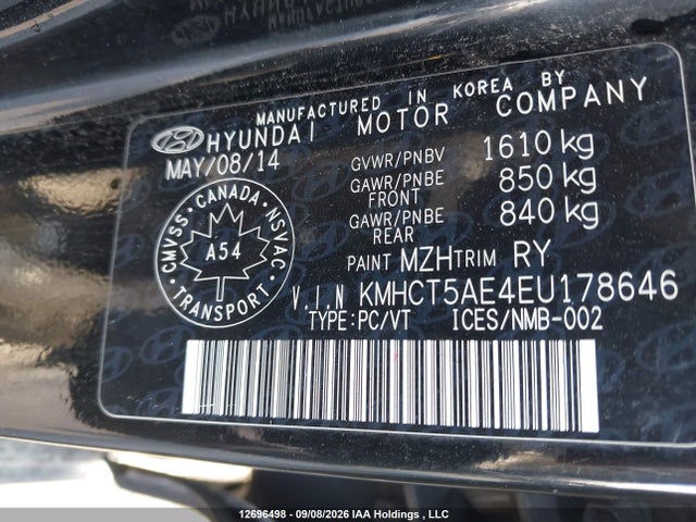 Hyundai ACCENT GL 2014 KMHCT5AE4EU178646 Image 18