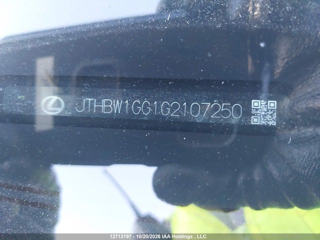 12713197 :رقم المزاد ، JTHBW1GG1G2107250 vin ، 2016 Lexus Es 300h 300h مزاد بيع