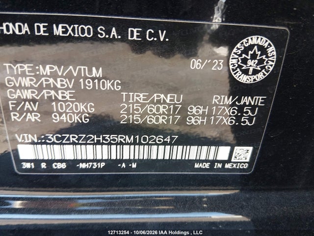 Honda HR-V 2024 3CZRZ2H35RM102647 Image 9