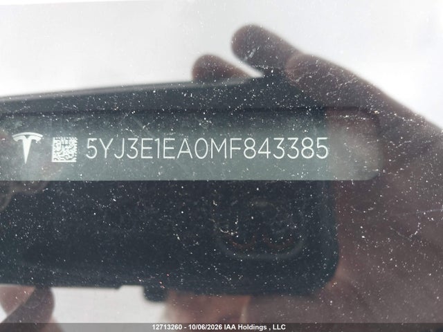 Tesla MODEL 3 2021 5YJ3E1EA0MF843385 Image 19