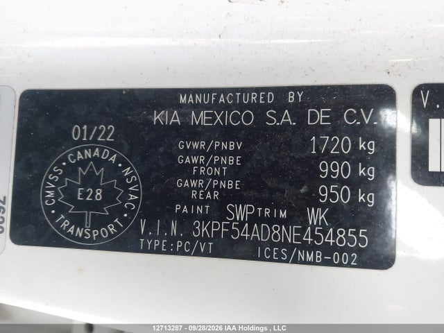 KIA Forte Gt Line 2022 3KPF54AD8NE454855 Image 9