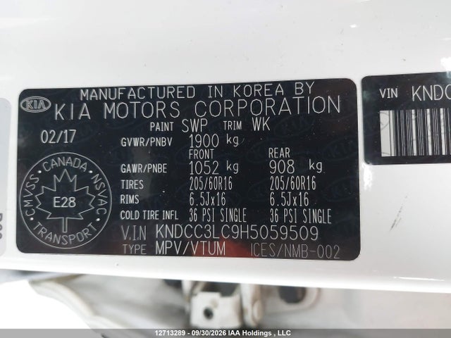 Продаж на аукціоні авто 2017 Kia Niro Ex/ex Premium, vin: KNDCC3LC9H5059509, номер лоту: 12713289