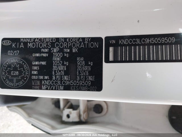 Продаж на аукціоні авто 2017 Kia Niro Ex/ex Premium, vin: KNDCC3LC9H5059509, номер лоту: 12713289