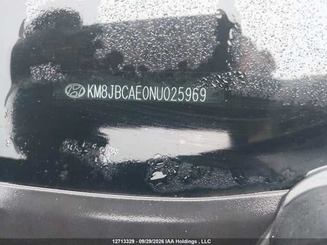 12713329 :رقم المزاد ، KM8JBCAE0NU025969 vin ، 2022 Hyundai Tucson Sel مزاد بيع