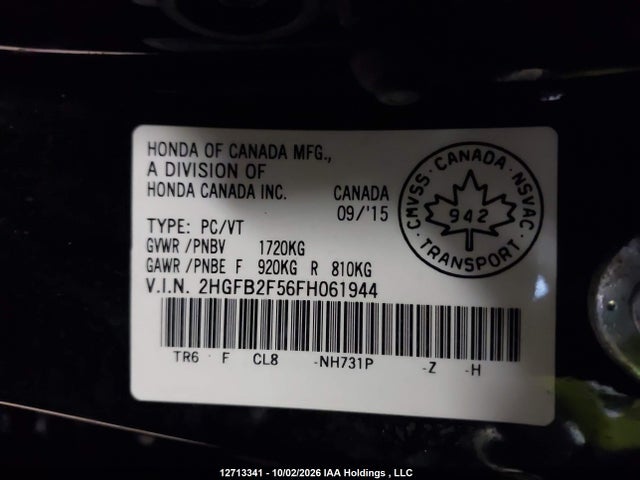 Honda CIVIC EX 2015 2HGFB2F56FH061944 Image 18