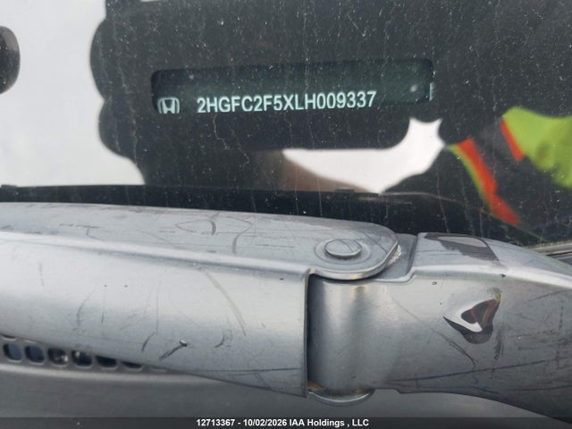 12713367 :رقم المزاد ، 2HGFC2F5XLH009337 vin ، 2020 Honda Civic Lx مزاد بيع