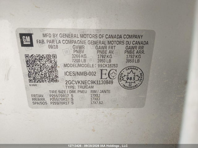 Продаж на аукціоні авто 2019 Chevrolet Silverado Ld K1500 Base/ls, vin: 2GCVKNEC9K1130849, номер лоту: 12713426