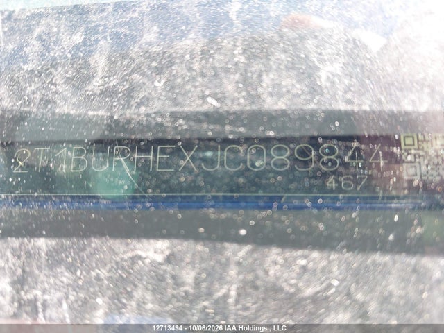 12713494 :رقم المزاد ، 2T1BURHEXJC089844 vin ، 2018 Toyota Corolla Se مزاد بيع