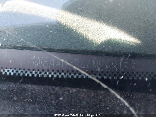 12713539 :رقم المزاد ، 1N6AA07B44N568153 vin ، 2004 Nissan Titan Se مزاد بيع