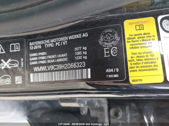 Продаж на аукціоні авто 2017 Mini Clubman John Cooper Works, vin: WMWLV9C39H2D66323, номер лоту: 12713549