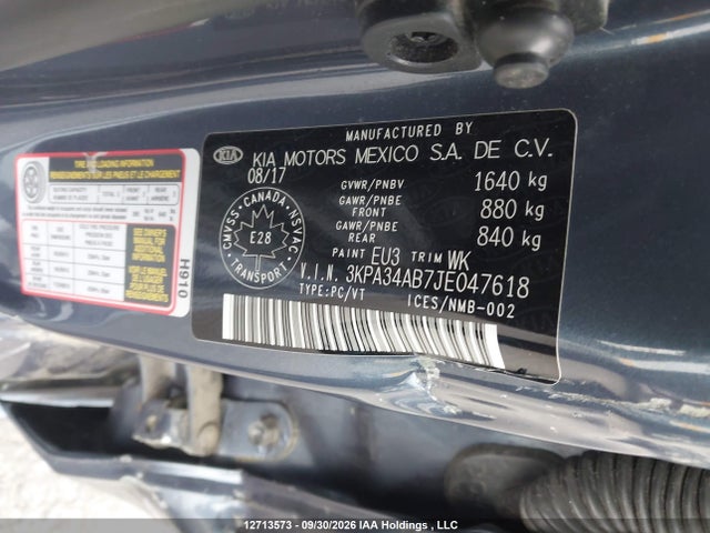 KIA RIO EX 2018 3KPA34AB7JE047618 Image 9