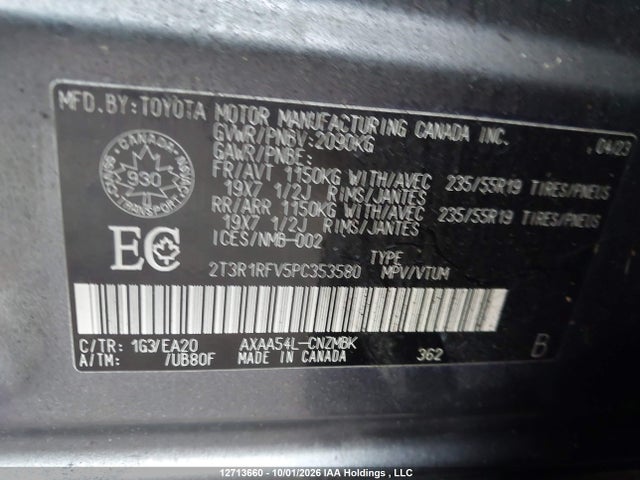 Toyota RAV4 2023 2T3R1RFV5PC353580 Image 9