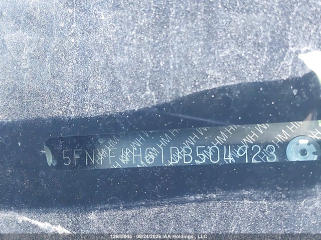 Продажа на аукционе авто 2013 Honda Pilot Ex-l, vin: 5FNYF4H61DB504923, номер лота: 12685045