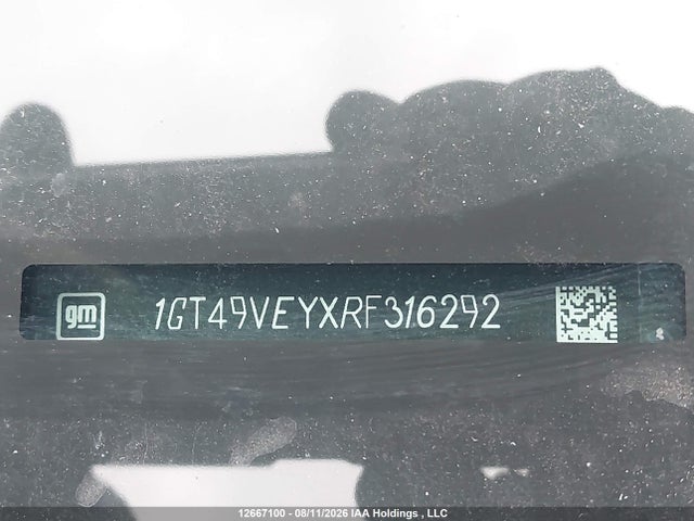 Aukcja sprzedaży 2024 Gmc Sierra 3500hd At4, vin: 1GT49VEYXRF316292, numer aukcji: 12667100