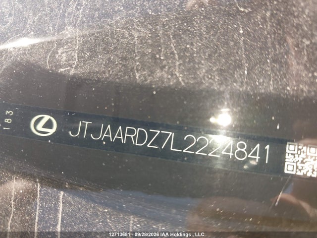 Aukcja sprzedaży 2020 Lexus Nx 300, vin: JTJAARDZ7L2224841, numer aukcji: 12713681