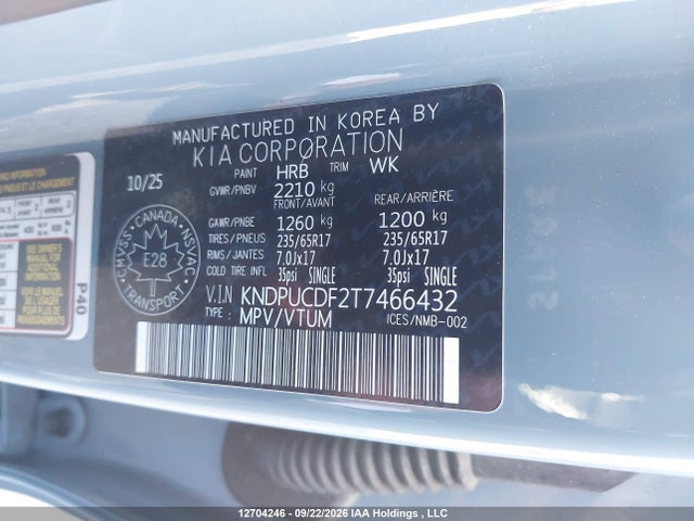 KIA Sportage Lx/x-line 2026 KNDPUCDF2T7466432 Image 9