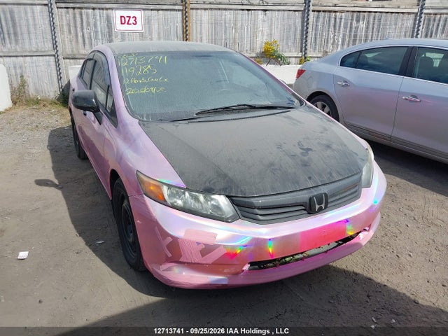 2012 Honda Civic Lx მანქანა იყიდება აუქციონზე, vin: 2HGFB2F45CH119285, აუქციონის ნომერი: 12713741