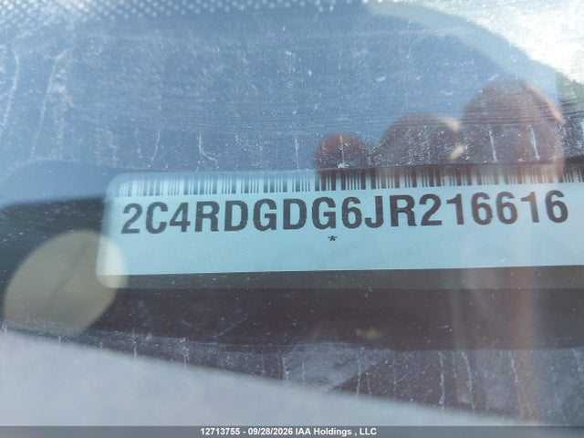 2C4RDGDG6JR216616 Dodge Grand Caravan Crew