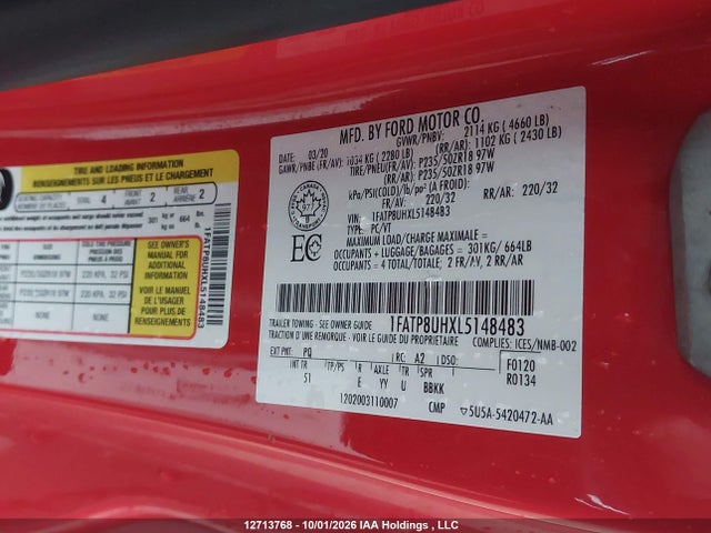 Ford Mustang Convertible 2020 1FATP8UHXL5148483 Image 19