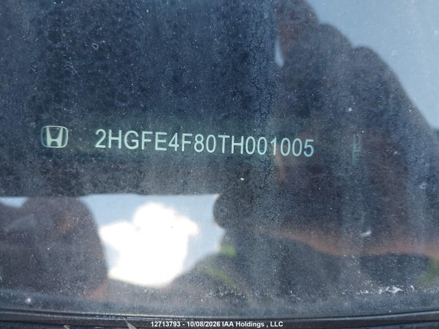 2HGFE4F80TH001005 Honda Civic Sport Hybrid/sport Touring Hybrid