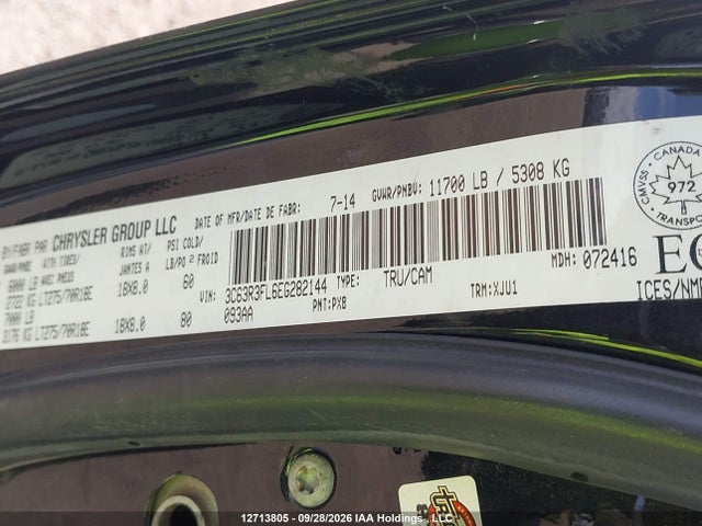 Продажа на аукционе авто 2014 Ram 3500 Longhorn, vin: 3C63R3FL6EG282144, номер лота: 12713805