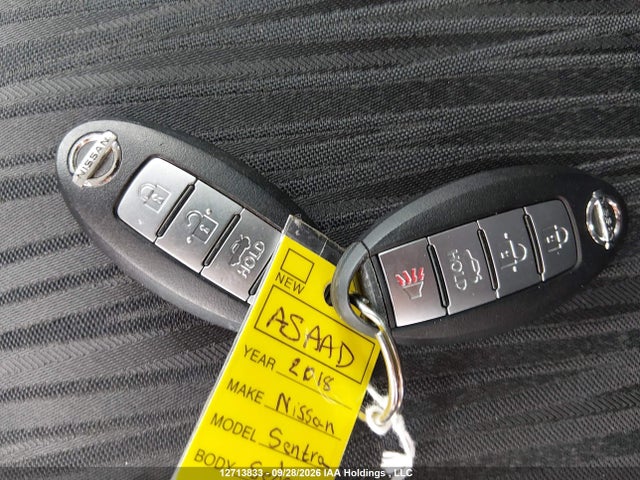 Продажа на аукционе авто 2018 Nissan Sentra 1.8 S/s/sv/sv Midnight Edition, vin: 3N1AB7AP3JY241404, номер лота: 12713833