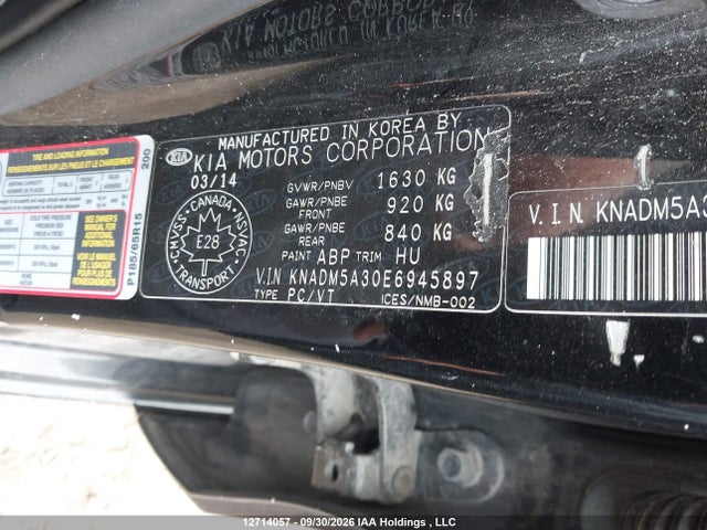 KIA Rio Ex/lx/lx+/sx 2014 KNADM5A30E6945897 Image 9