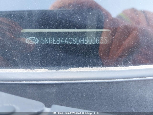 2013 Hyundai Sonata Gl მანქანა იყიდება აუქციონზე, vin: 5NPEB4AC8DH803633, აუქციონის ნომერი: 12714101