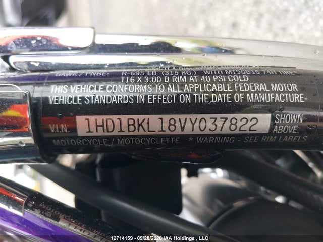 Продаж на аукціоні авто 1997 Harley-davidson Fxst Custom, vin: 1HD1BKL18VY037822, номер лоту: 12714159