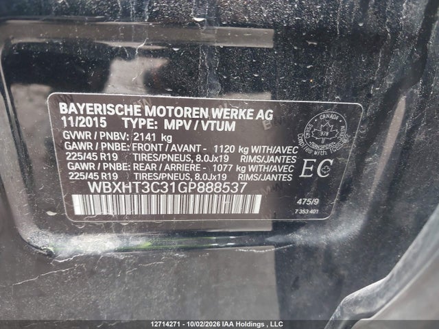 WBXHT3C31GP888537 BMW X1 Xdrive28i
