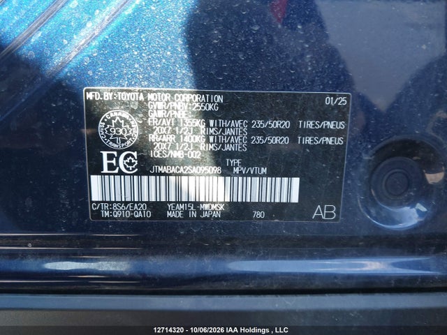 JTMABACA2SA095098 Toyota BZ4X XLE