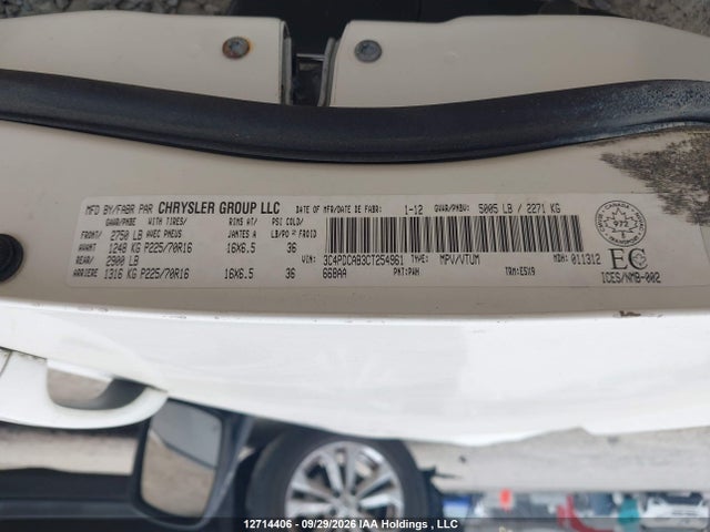 12714406 :رقم المزاد ، 3C4PDCAB3CT254961 vin ، 2012 Dodge Journey Cvp/se Plus مزاد بيع