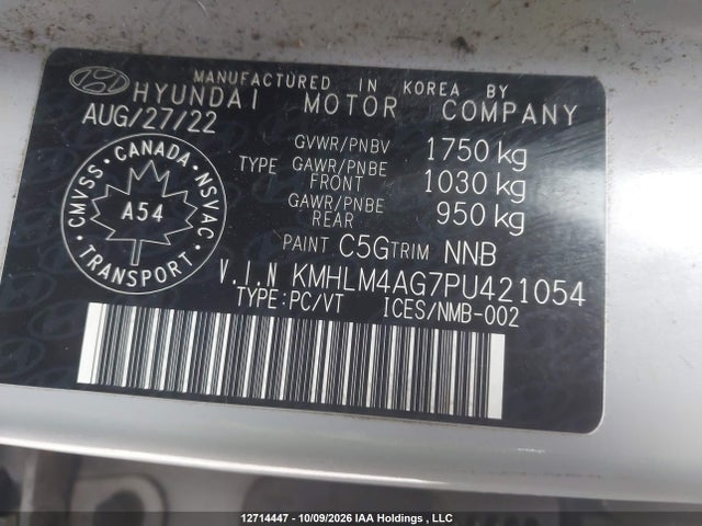 Продажа на аукционе авто 2023 Hyundai Elantra, vin: KMHLM4AG7PU421054, номер лота: 12714447