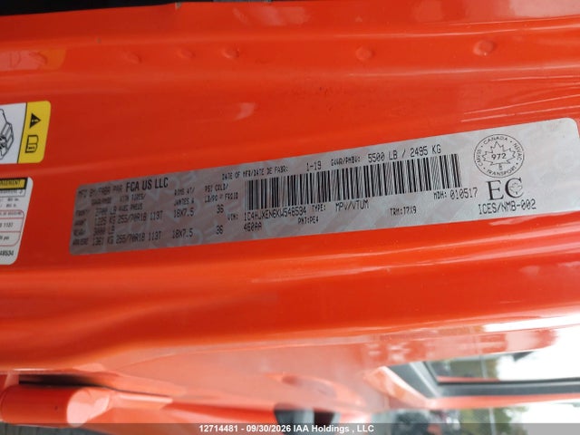 Aukcja sprzedaży 2019 Jeep Wrangler Unlimited Sahara, vin: 1C4HJXEN6KW548534, numer aukcji: 12714481