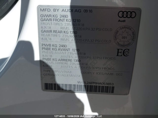 Audi Q5 2017 WA1L2AFP6HA053853 Image 18