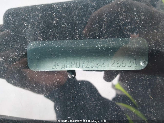 2008 Ford Fusion Se მანქანა იყიდება აუქციონზე, vin: 3FAHP07Z58R126634, აუქციონის ნომერი: 12714543