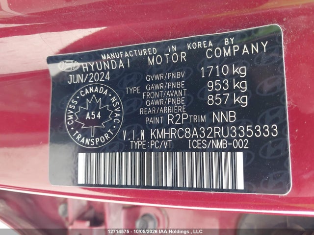 Hyundai Venue Sel/limited 2024 KMHRC8A32RU335333 Image 18