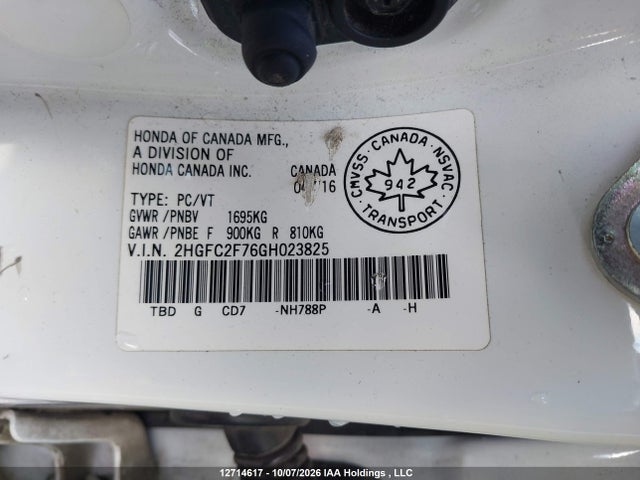 Honda Civic Ex 4dr 2016 2HGFC2F76GH023825 Image 18